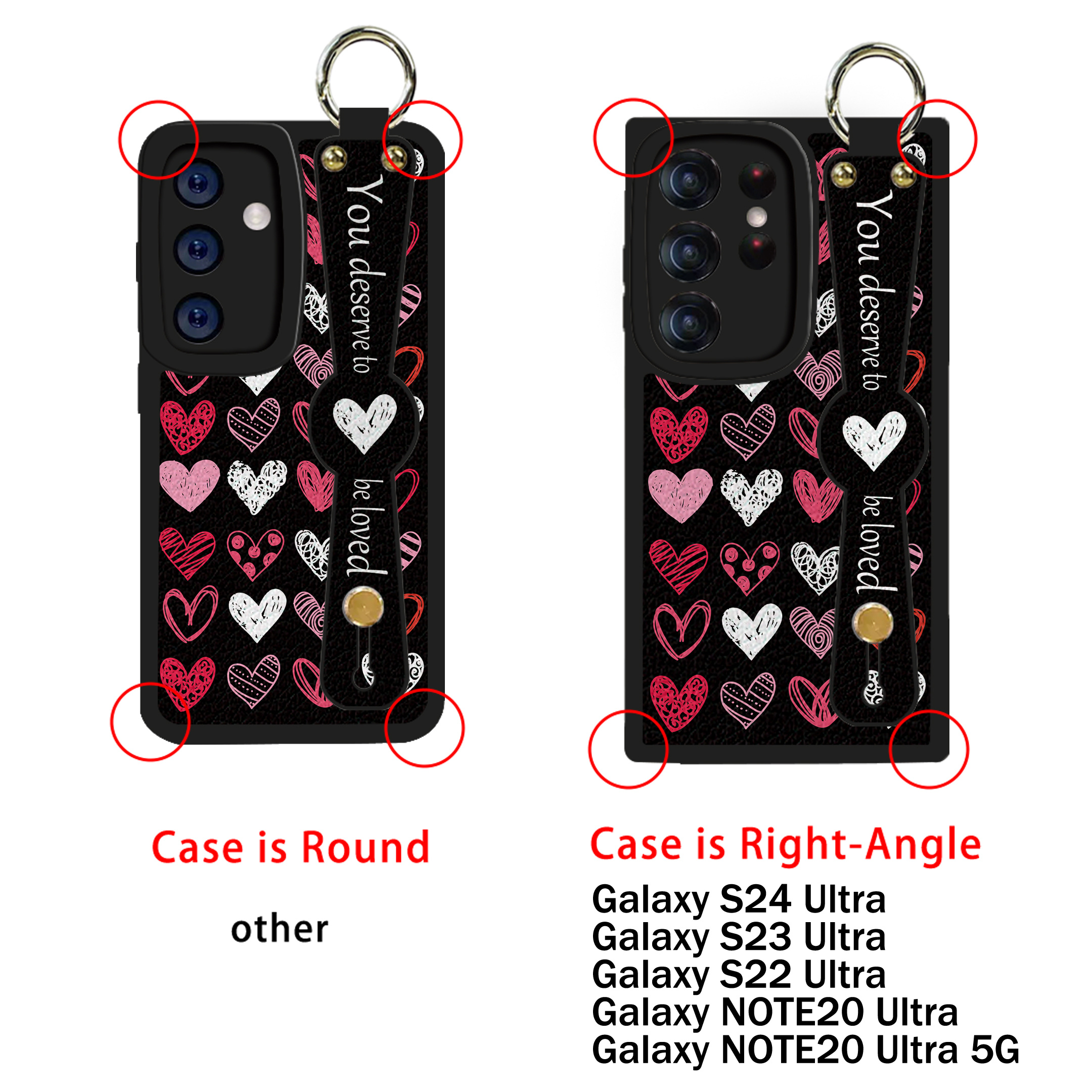 

Heart Patterned Tpu Phone Case With Holder For Iphone 15/14/13/12/11 Models & Samsung Galaxy S24/s23/s22 Series - Matte Finish, Shockproof With Air Cushion, Drop Protection Up To 6.6 Feet