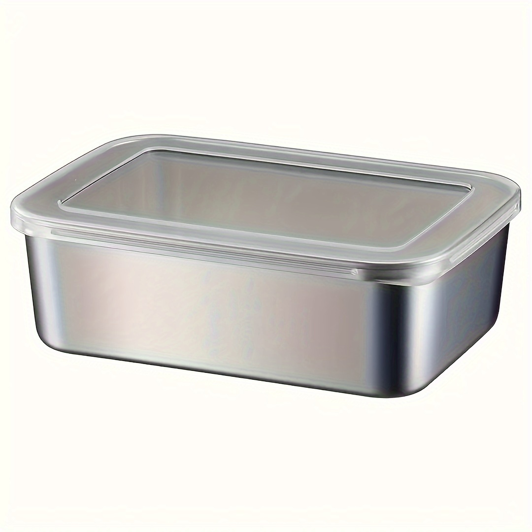 

Versatile Stainless Steel Food Storage Container With Leak-proof Lid - Perfect For Leftovers, Fruits & Vegetables | Dishwasher Safe & Easy To Clean