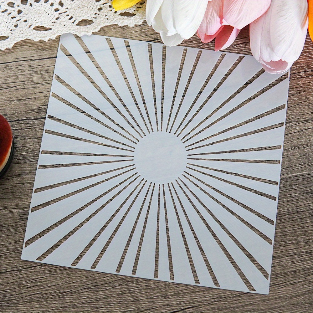 

Sun And Light Kit For , Scrapbooking, Embossing - Reusable Plastic Template For Decorative Paper Crafts, Stencils For Crafts Reusable