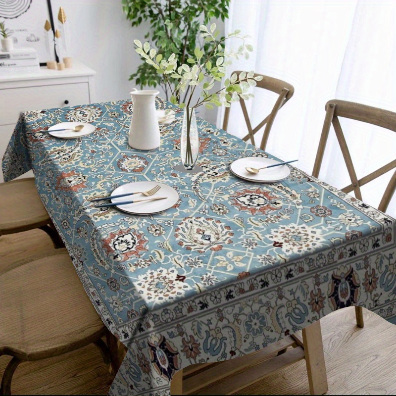 

Boho Chic Reusable Tablecloth - Vibrant Print, Perfect For Indoor & Outdoor Dining, Parties & Holidays