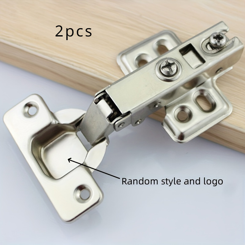 E-shop 2 Stück Hydraulische Schrank Scharniere - Sanftes Pufferverhalten für Türen und Schränke, Scharnierbecher, Solides Montagedesign, Vollüberzug,