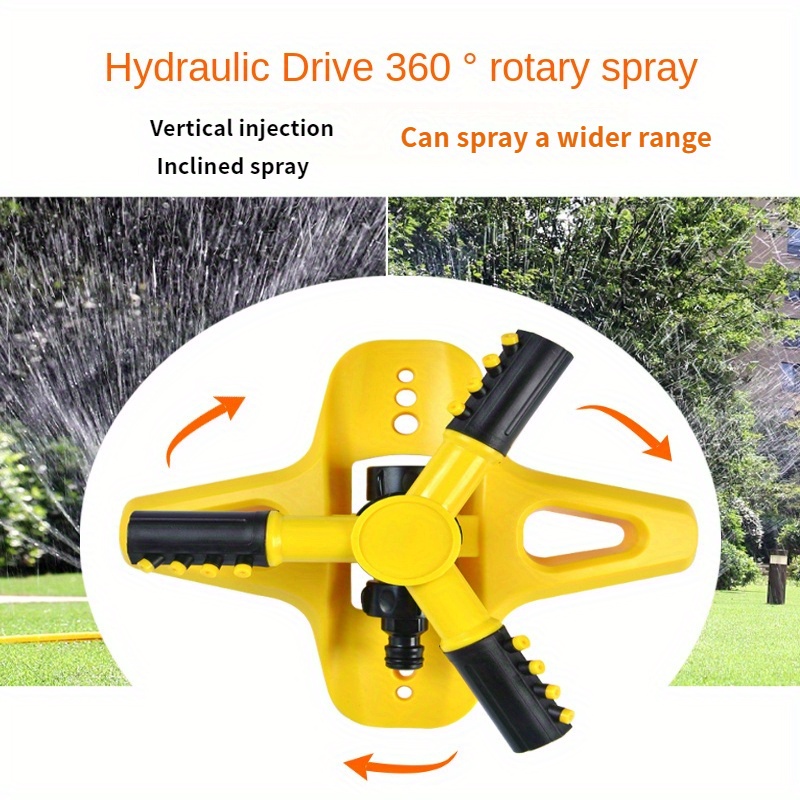 

5-piece Set 360° Rotating Automatic Sprinkler - Fit For Villa Gardens, Golf Courses & Parks, Easy Connect With Us Or European Connectors