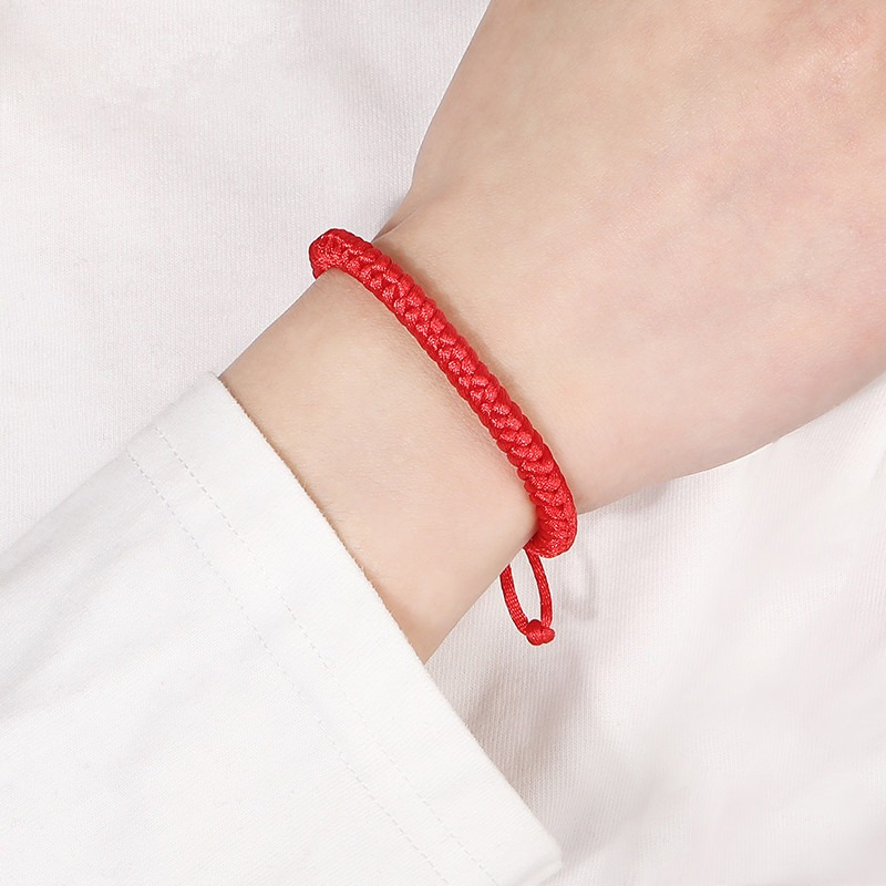 Hand Woven Red Rope Adjustable Couples Bracelet