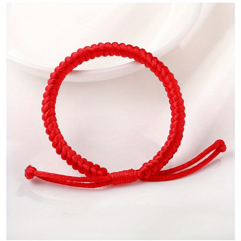 Hand Woven Red Rope Adjustable Couples Bracelet