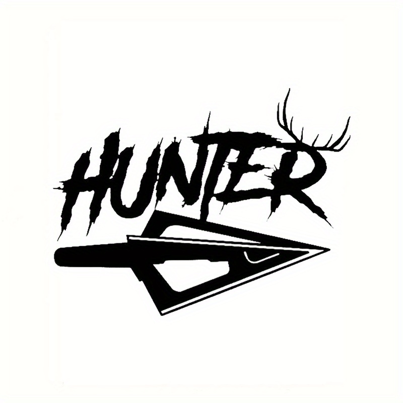 

1pc "" Vinyl Decal With Deer Design - Black & White Sticker For Cars, Laptops, Water Bottles, Trucks, Suvs, Motorcycles, Windows, Walls, Toolboxes, Guitars, Scooters