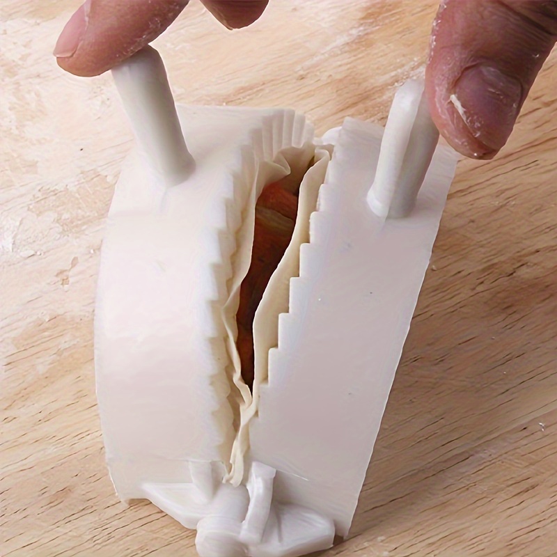Juego de 3 Moldes para Empanadillas - Pinzas de Plástico de Presión Rápida para Empanadillas Perfectas - Herramienta de Cocina Fácil de Usar para Cocinar en Casa