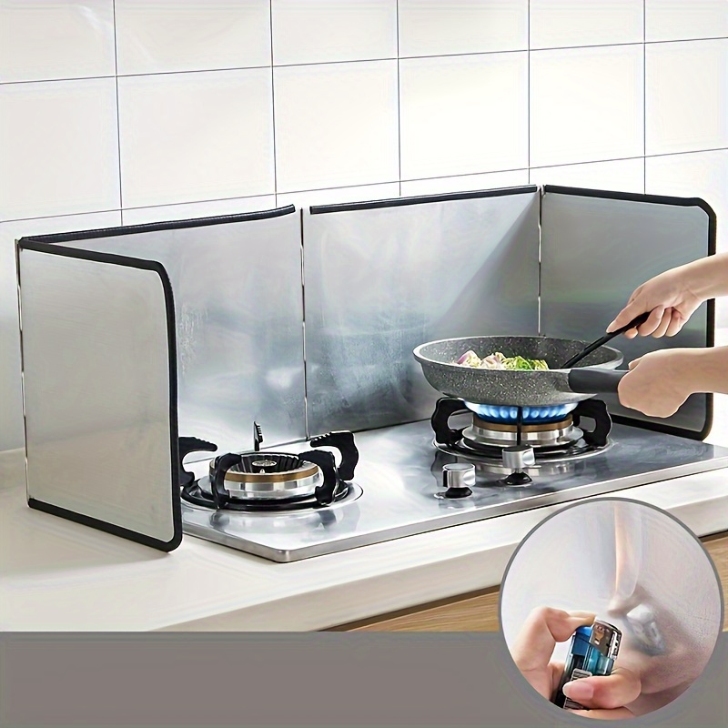Premium Metal Kitchen Splatter Guard - Durable, Nonstick & Heat-Resistant Oil Shield With Foldable Design For Easy Storage