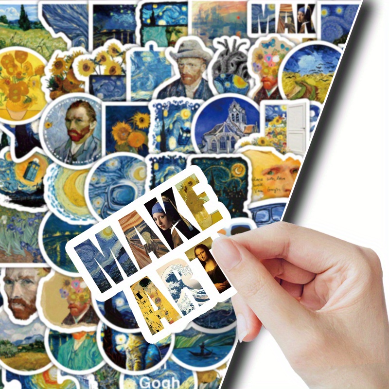 

102pcs Iconic Artwork Sticker Set - , Waterproof Pvc Decals For Phones, Laptops & More!