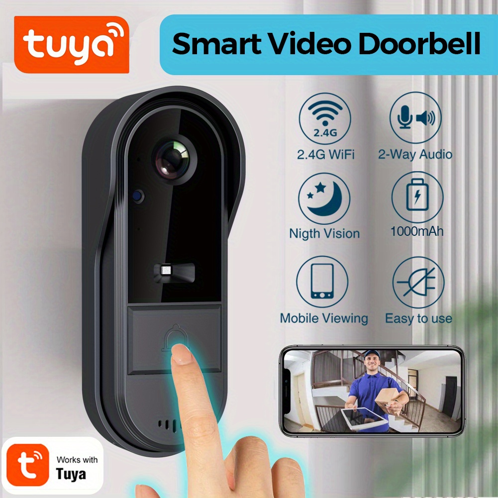 

Smart Wireless Doorbell Visual-wifi Door Doorbell Camera, , Voice Changer, Photo&video, Audio, Sd Card