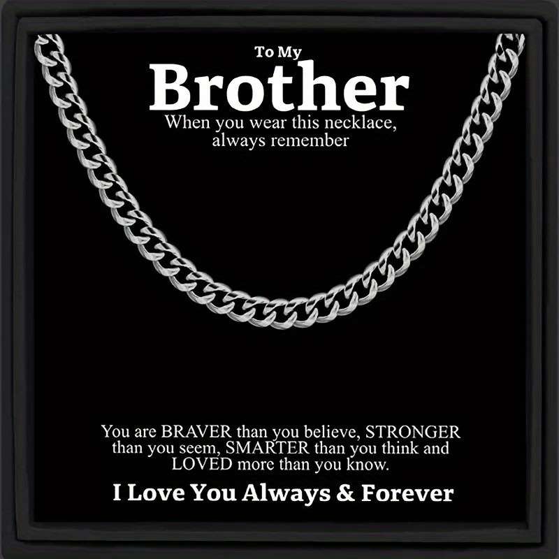 

Boys Vintage Trendy Stainless Steel Necklace Chain Street Style Decorative Accessories For Holiday Party