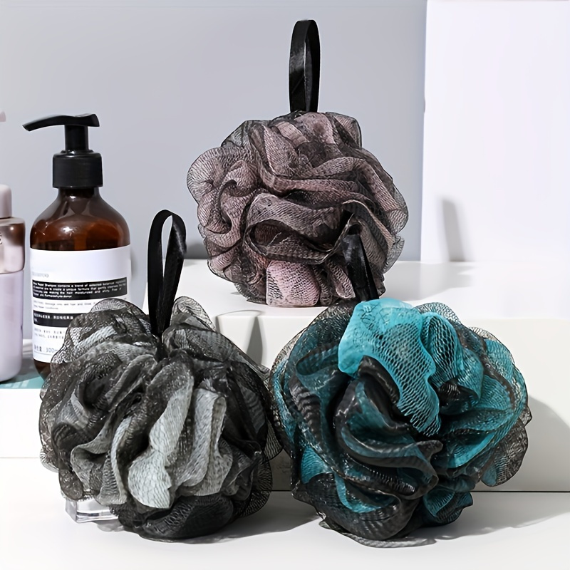 TEMU 2pcs Shower Bath Sponge Large Soft Shower Loofah Body Exfoliating For Men And Women Showering, Color Random