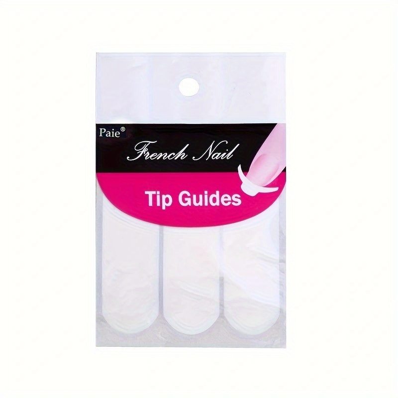 100pcs Of Self-adhesive Nail For French , Featuring Moon-shaped White Designs For Decorating