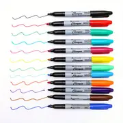 12pcs colorful fine point permanent markers ideal for classroom office kitchen and more durable and long lasting details 0