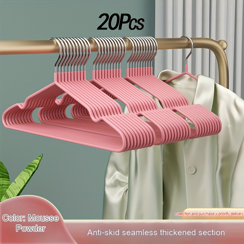 

20-piece Heavy Duty Metal Clothes Hangers With Shoulder - Non-slip, Space-saving Design For Coats, Suits, Dresses - Ideal For Bedroom & Bathroom Organization