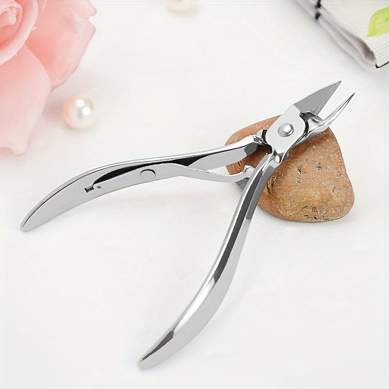 

Stainless Steel Cuticle Nippers - Durable Manicure & Pedicure Tool For Precise Dead Skin Removal, Ideal For Fingernails & Toenails