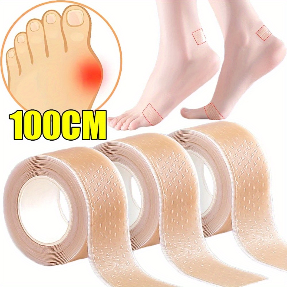 

ultra-thin" Invisible Silicone Gel Heel Protector Tape - 0.78" X 39.37" Roll, Anti-wear Adhesive Patch For & Foot Care