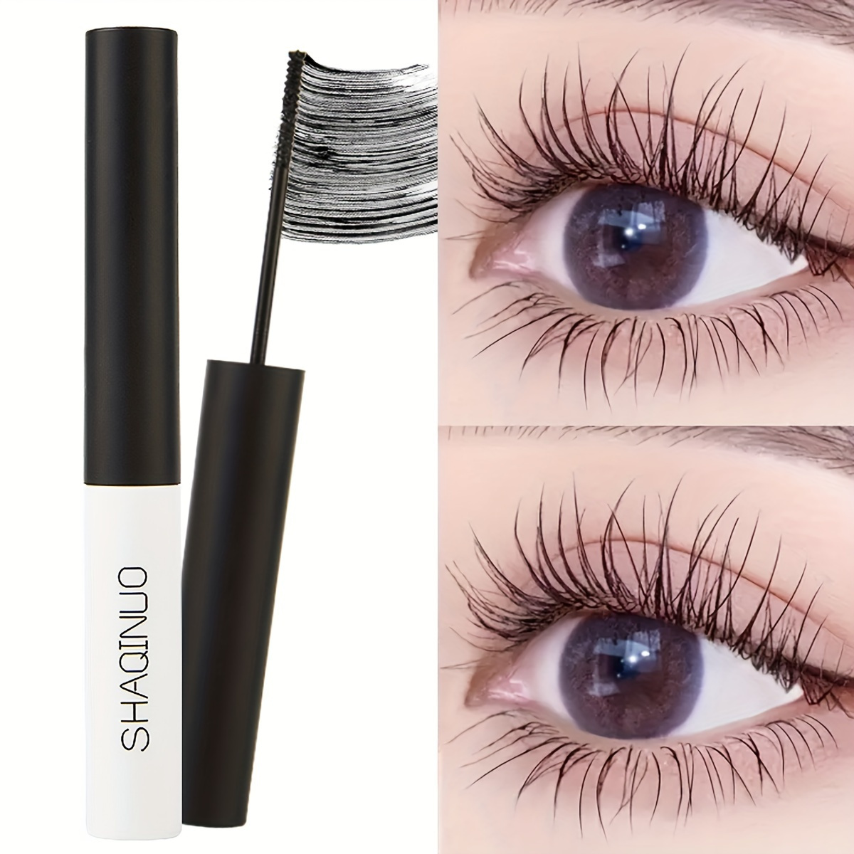 

2-piece Waterproof Mascara - Long-lasting, Smudge-proof & Sweatproof For All Skin Types, Black From Subtle To Sophisticated