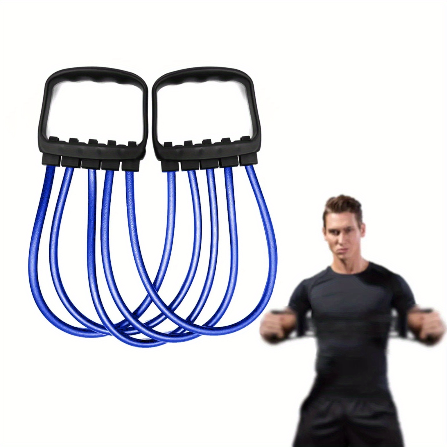 Chest Expander, Exercise Resistance Bands For Chest Arm Legs Shoulder 