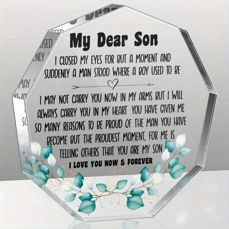 

Son Definition Gifts For Best Son, Thank You Gifts For Son, Birthday Gifts For Son Desk Decorative Signs For Home Office