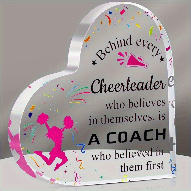 

Cheer Gift For Women Acrylic Sign Cheer Plaque Cheerleading Appreciation Gift Office Desk Decor Thank You Gift For Cheerleader Birthday Retirement (beauty)