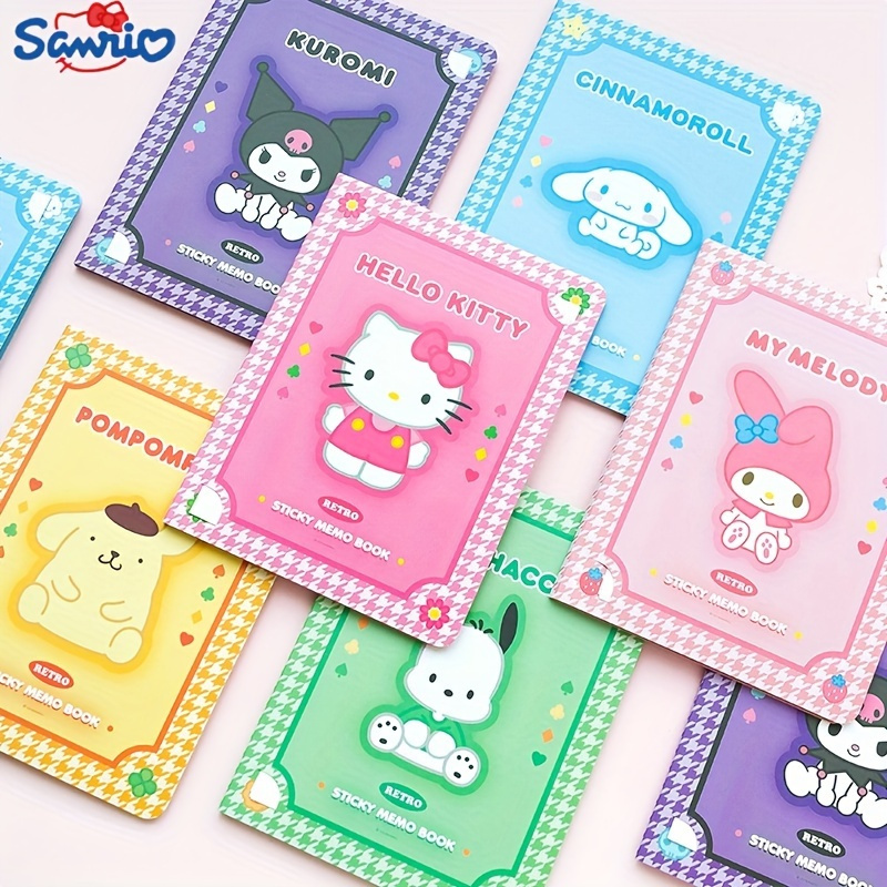

Hello Kitty & Friends Sticky Note Notebook - Cute Melody, Jade Dog Cartoon Memo Pad For Office Stationery, Planning & Journaling