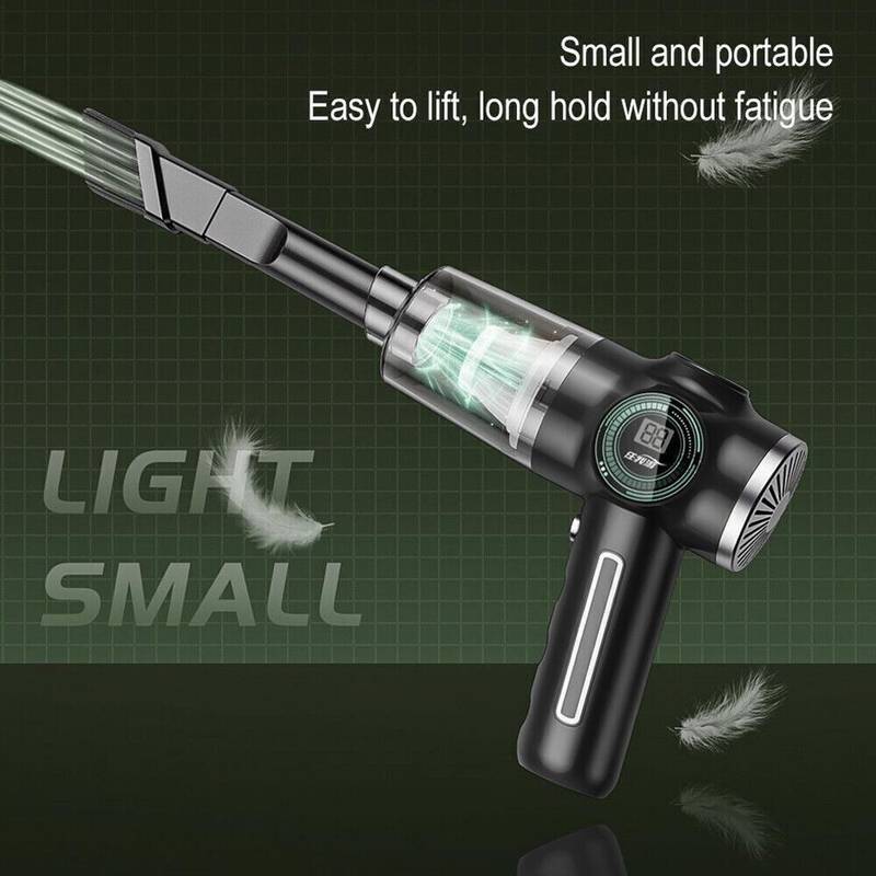 MDHAND 29000Pa Cordless Vacuum Cleaner, 120W Handheld Vacuum With Blower & LED Light, Type-C