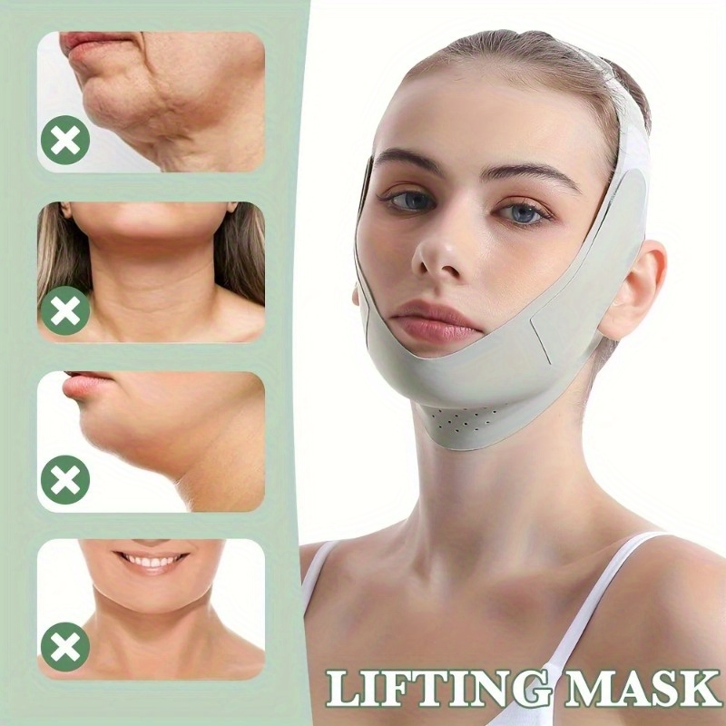 

V-line Face Shaping Strap - Reusable Chin & Cheek Lift Up Bandage, Facial Massage Belt For Slimmer Skin, Alcohol-free Beauty Tool Facial Massager For Women Face Massager Tool