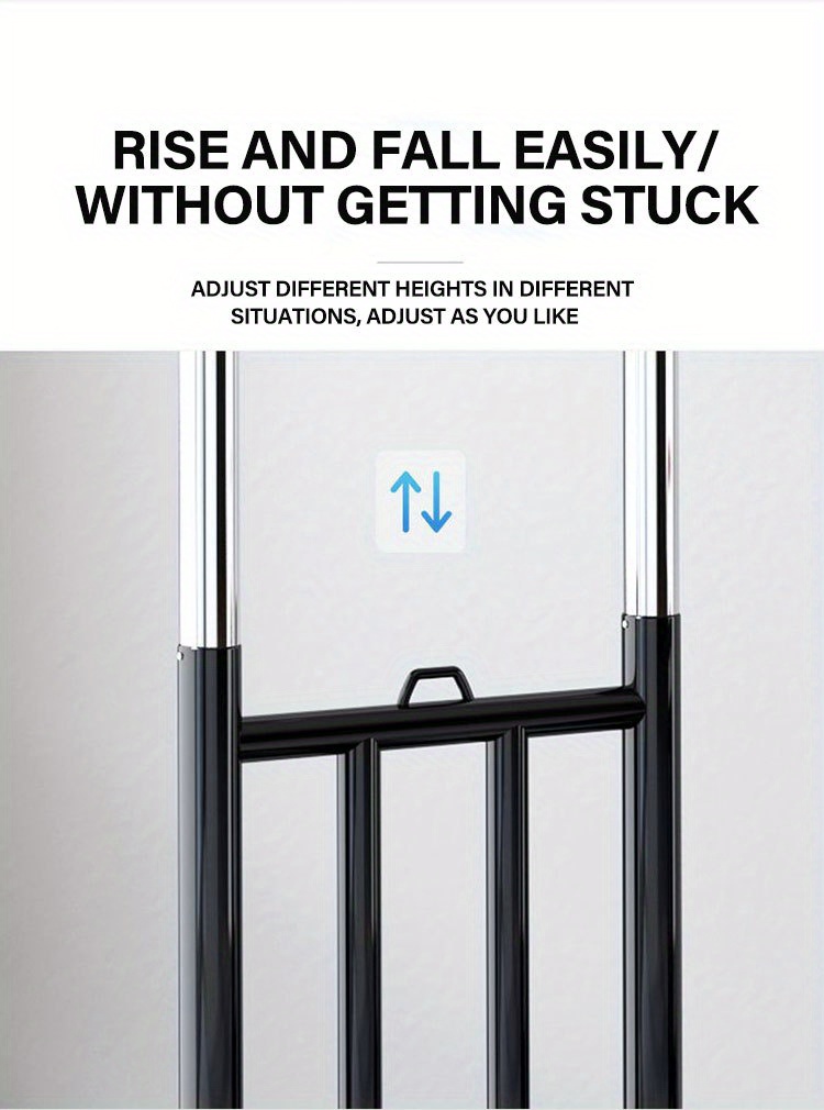 [Heavy-Duty Luggage Trolley] 130kg Max Load Heavy-Duty Folding Luggage Trolley, Metal & Silicone | Portable Shopping Cart Pulling Truck, 28mm Pipe Diameter, 160cm Stretch Length, with 3 Lashing Cords