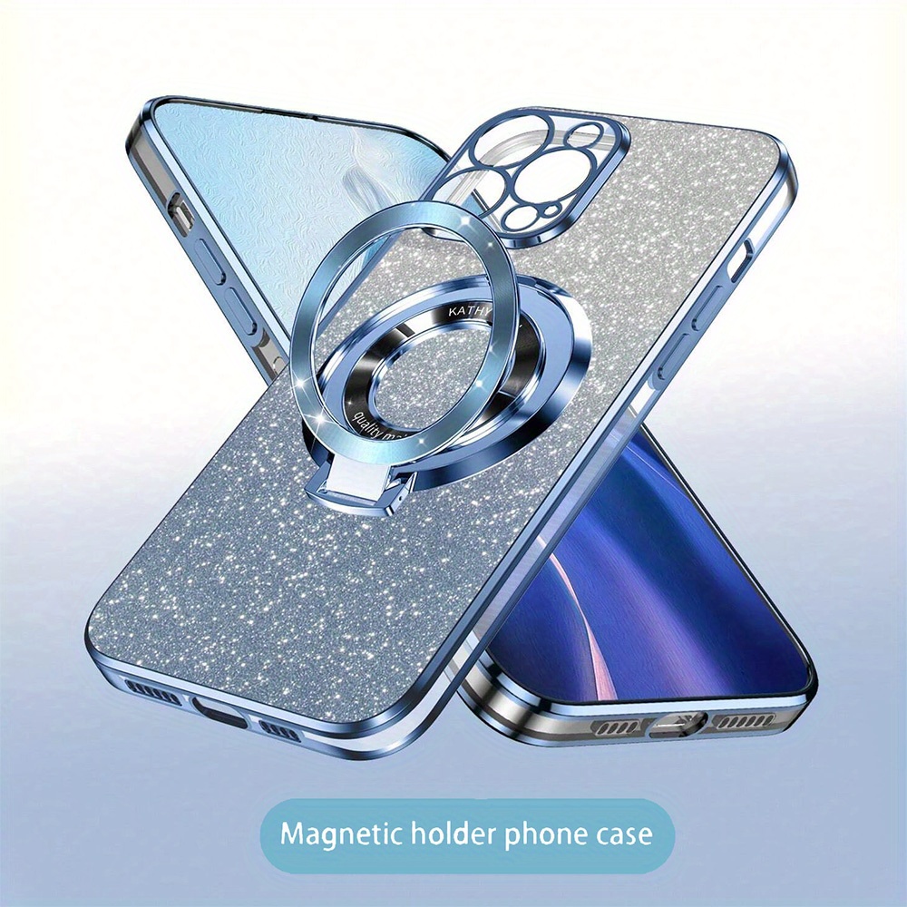 

New Electroplating Technology Anti-fall Phone Case + Flash Sticker + Electroplated Hidden Stand + Full Set Of Mobile Phone Cases Suitable For 7/8/11/12/14/15/x/xr/xs/pro Max/se3/mini Series