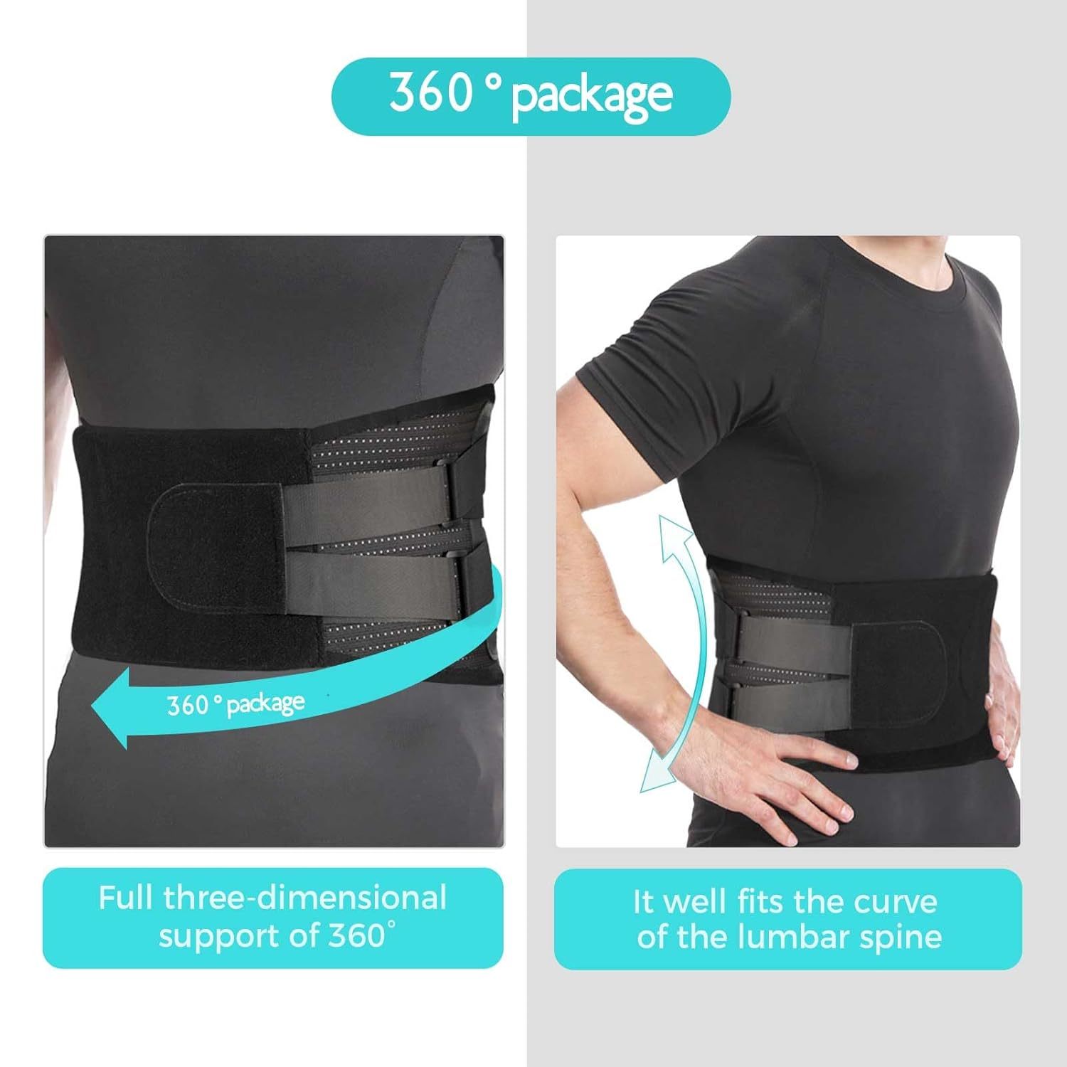 Back Brace For Lower Back Pain Relief, Lumbar Support Belt For Men And 