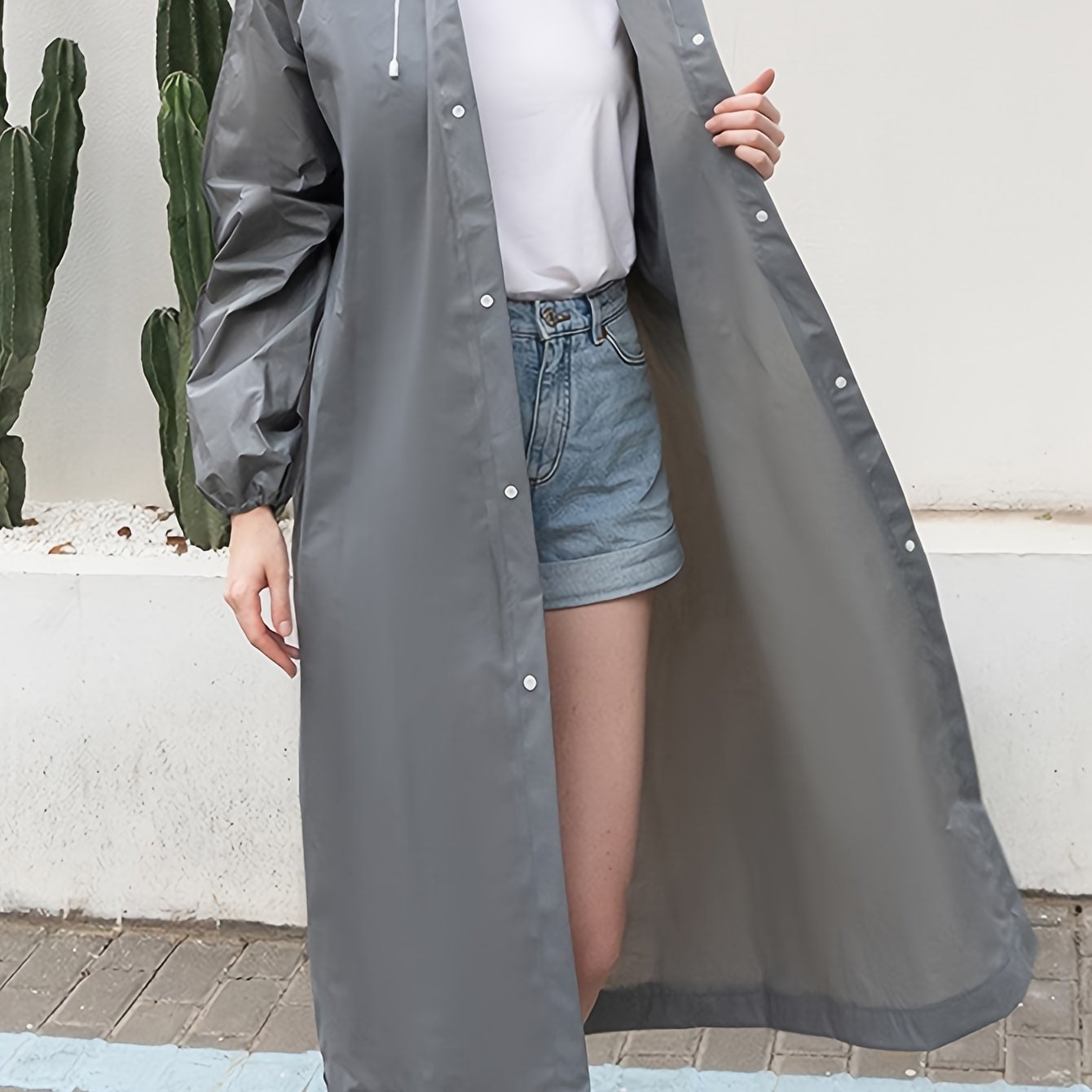 Adaptateur Camping Manteau De Pluie Transparent En Plastique Pour