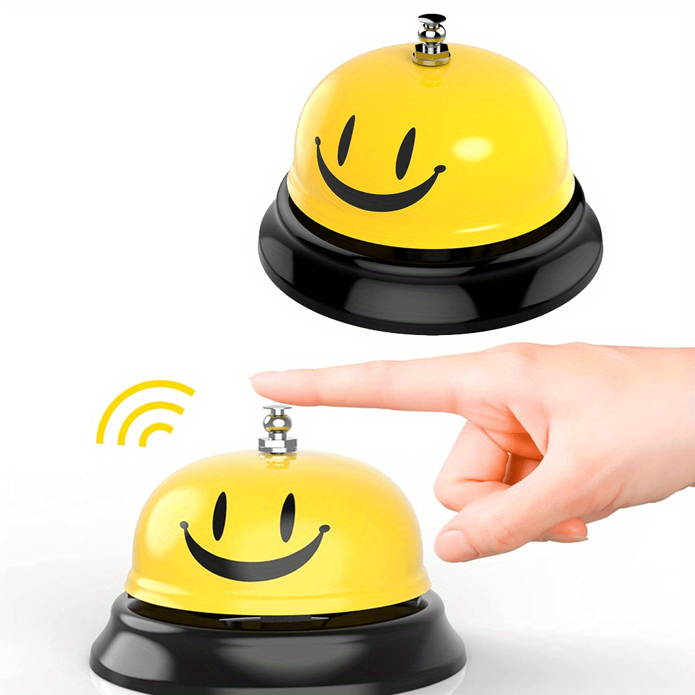 

1pc/2pcs Call Bell Service Bell Dinner Desk Bell For Restaurants, Hotels, Schools, Pet Training - Iron Construction, Uncharged, Wireless, Without Battery, No Electronic Components