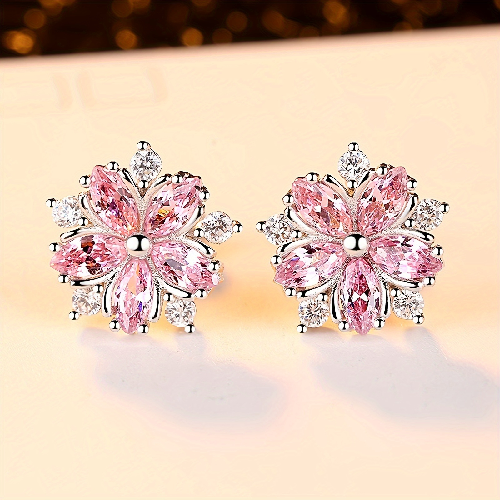 

Dainty Cherry Zircon Stud Earrings - Perfect Gift For Women And Girls
