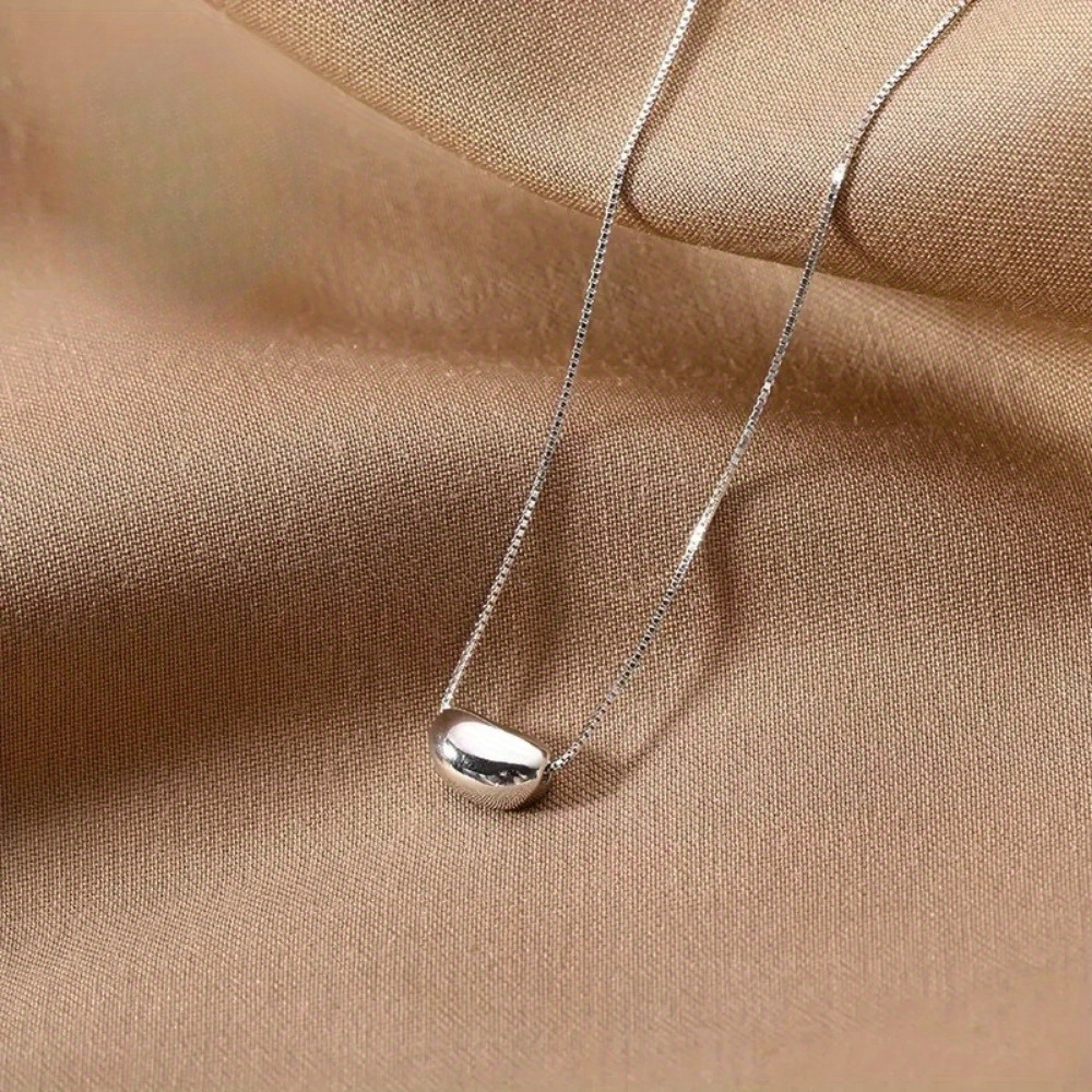 

Sterling Silver Plated Necklace For Women, Fashionable Simple Chic Minimalist Design, Elegant Clavicle Chain, Sexy & Minimalist Style