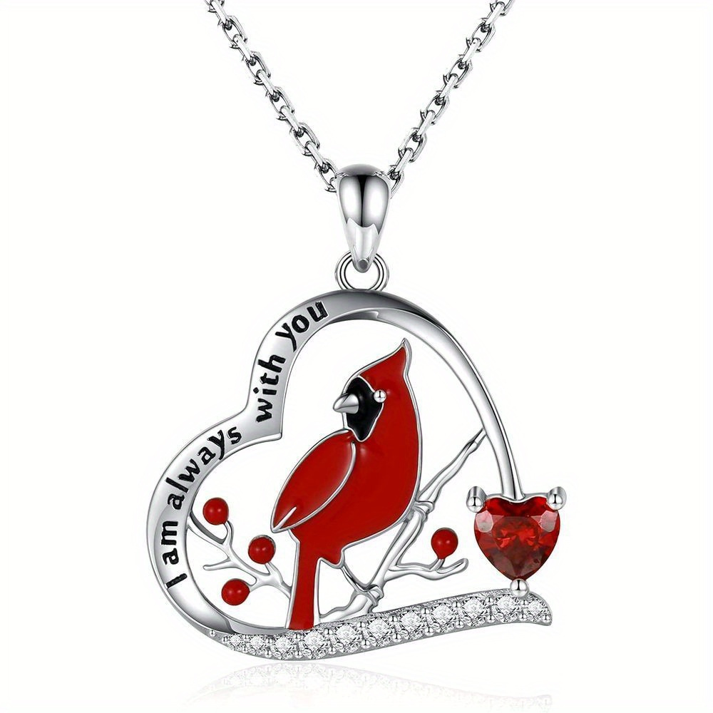 

Red Necklace I Am Always With You Memorial Pendant Jewelry Gift