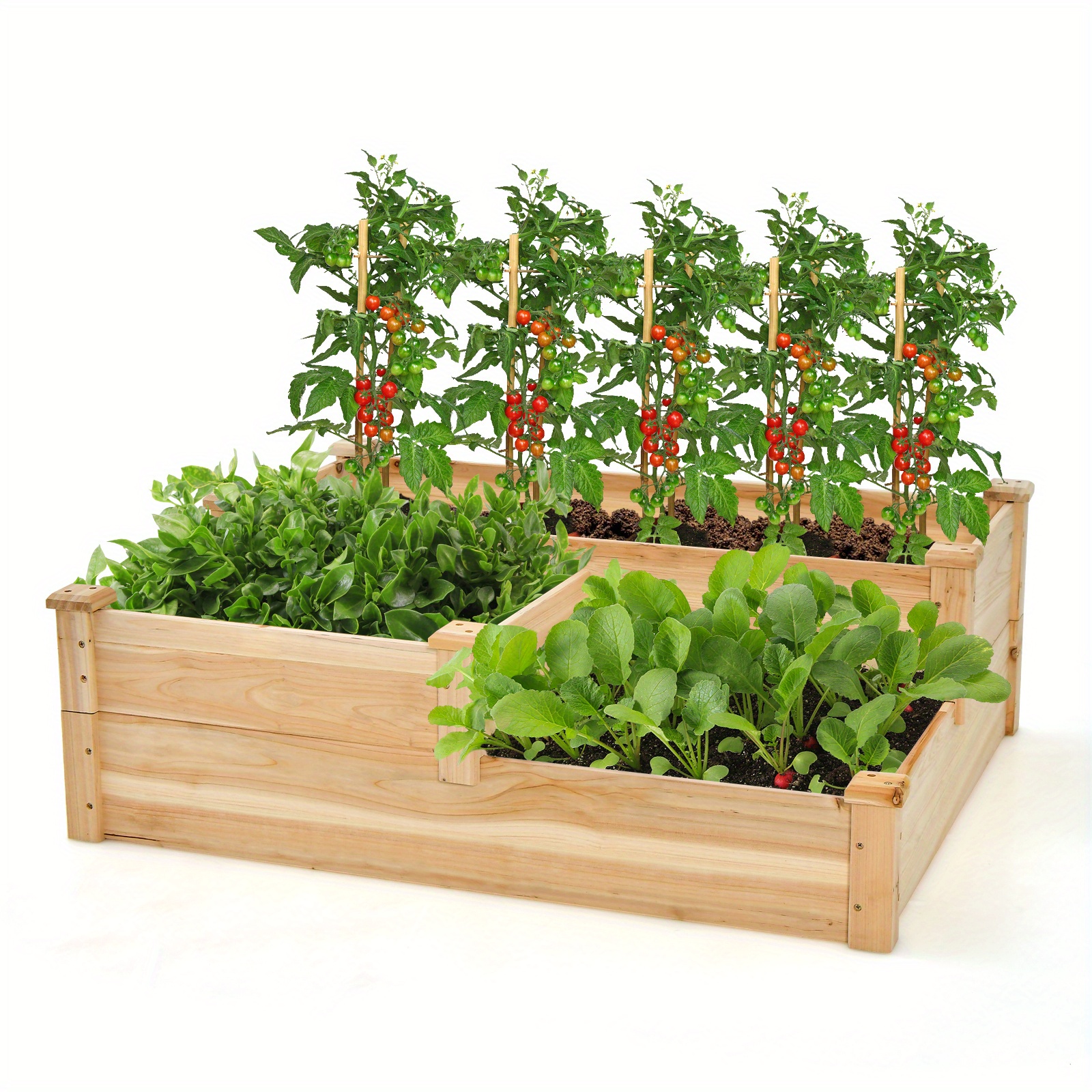 

Goplus 3-tier Outdoor Raised Garden Bed Vegetable Planter Box For Patio Lawn Backyard