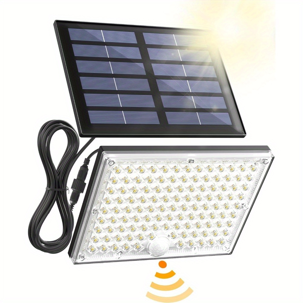 

Superdanny Solar Motion Sensor Outdoor Flood Lights With 113 Bright Leds, Dusk To Dawn Outside Flood Lights, Security Light For Garden Barn Porch 1 Pack