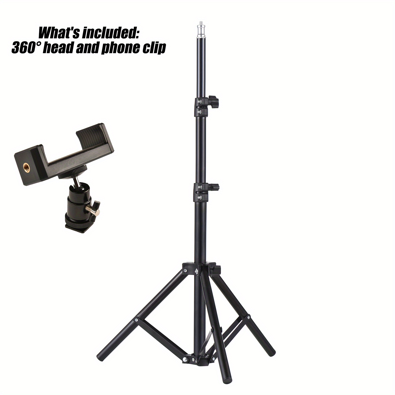 

Adjustable Aluminum Alloy Projector Tripod Stand - Portable, Stretchable Bracket With 1/4" Mount For Lcd Projectors, Indoor & Outdoor Use Portable Projector Projector Accessories