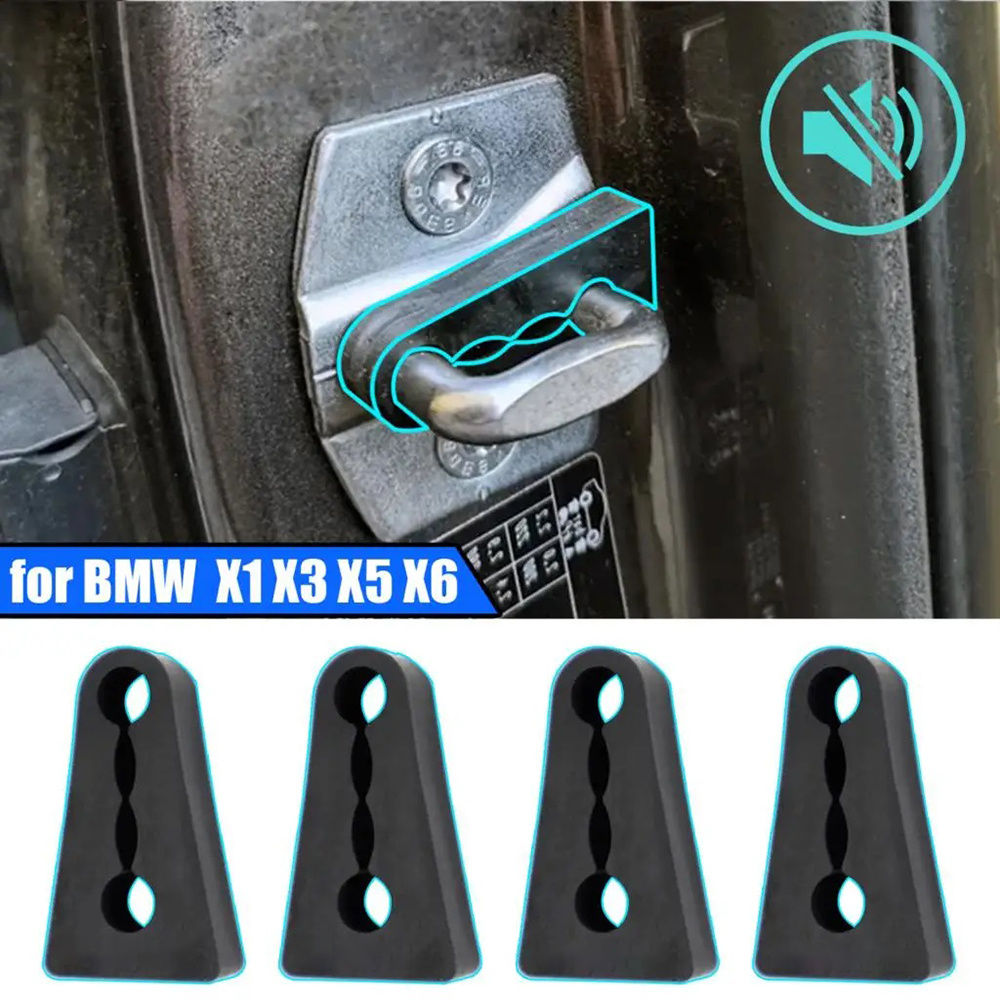 

4 Pcs Car Door Lock Sound Deadener Damper Buffer For Bmw X1 X3 X5 X6 E84 E83 F25 E70 E71: Reduces Rattling Screaks And Quiet Noise
