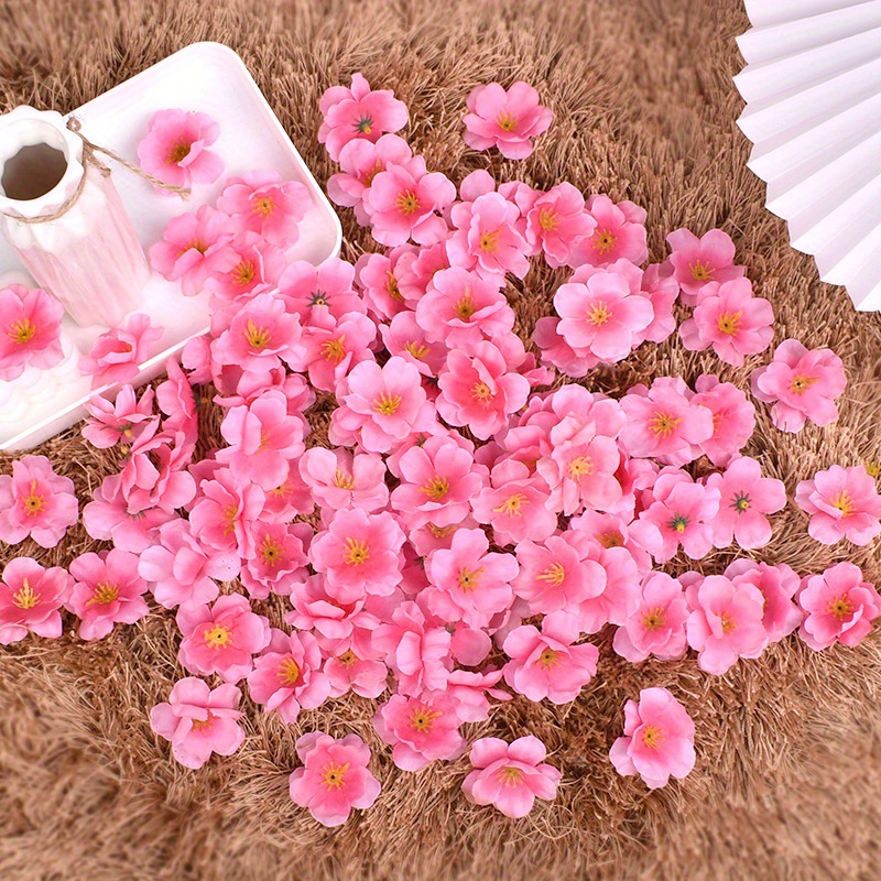 Image of A Pack Of 300 Cherry Heads Artificial Cherry Fake Cherry Heads Cherry Petals For Dress Additions Wedding Party Home Decoration