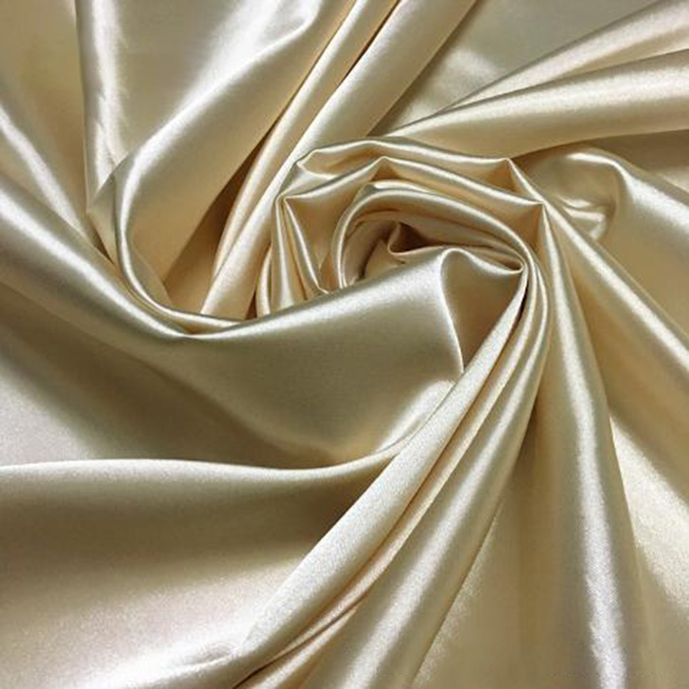 

Polyester Satin Fabric By The Yard - 100% Polyester Solid Color Stretch Material For Dresses, Pajamas, Pillowcases, Eye Masks | Hand Wash Only - Cut From 1pc 50x150cm Sheet | Lightweight 105 Gsm