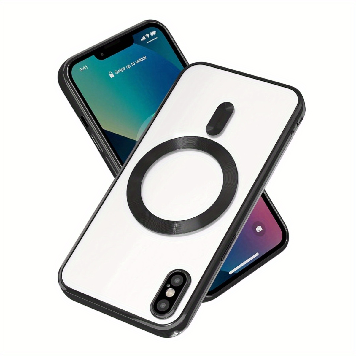 

Magnetic Case Built-in Camera Lens Protector Soft Slim Shockproof Phone Case Cover For Iphone Xs Xs Max