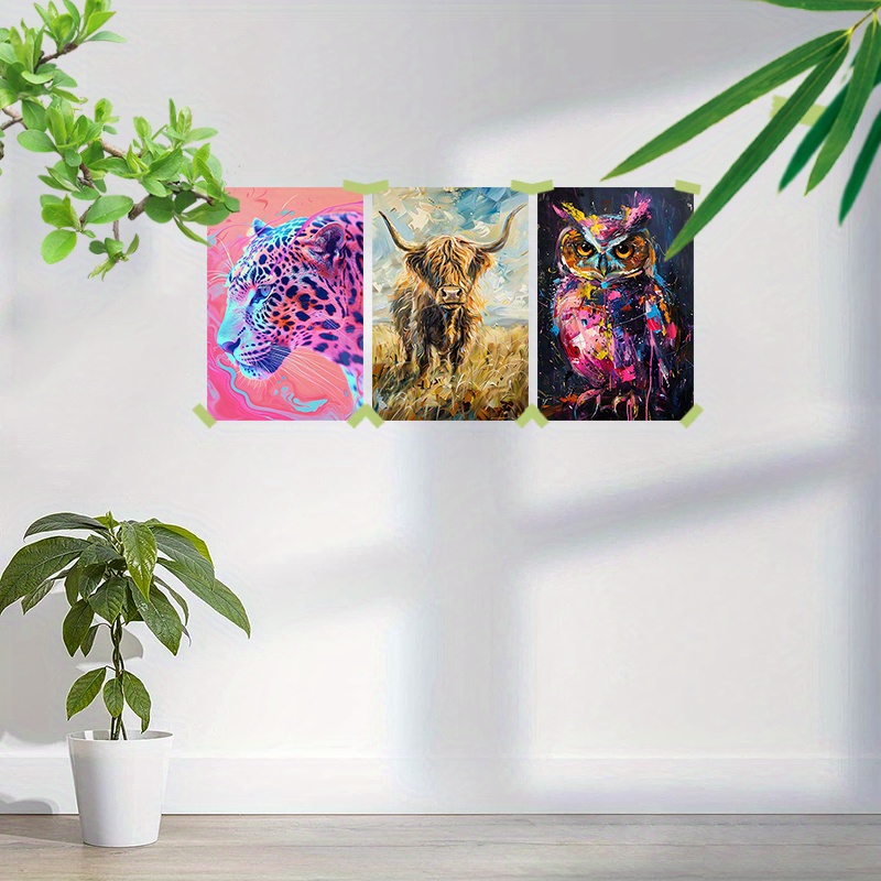 キャンバス 油絵 専用 カラフルCOWS 1 キャンバス 油絵 専用 カラフル