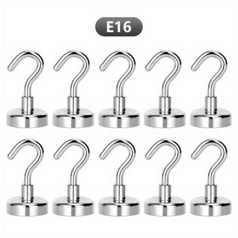 

10 Pack Strong Magnet Hooks Heavy Duty Magnetic Hooks For Home Kitchen