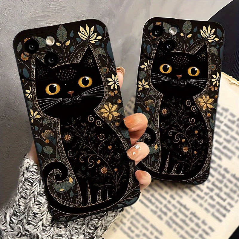 

Angel Eyes Soft Phone Case With Cat Pattern Uv Printing Matte Phone Cover 360 Degree Full Protection For Iphone 11 12 13 14 15 Pro Max Xr X/xs 7 8 Plus Se Mini For Smartphone