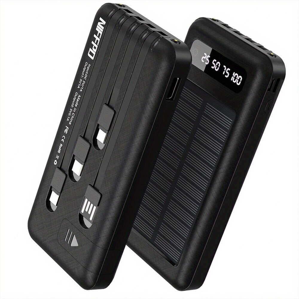

Super 10000mah 4 Output Portable Charger Solar Power Bank For Cell Phone-usa