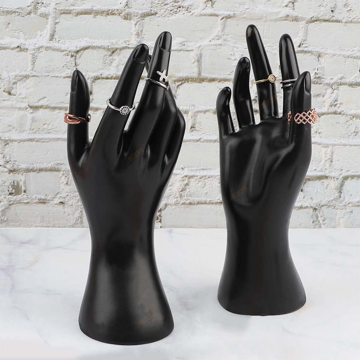 TEMU Creative Mannequin Hand Jewelry Display Stand - Perfect For Rings, Bracelets & Necklaces | No Power Needed