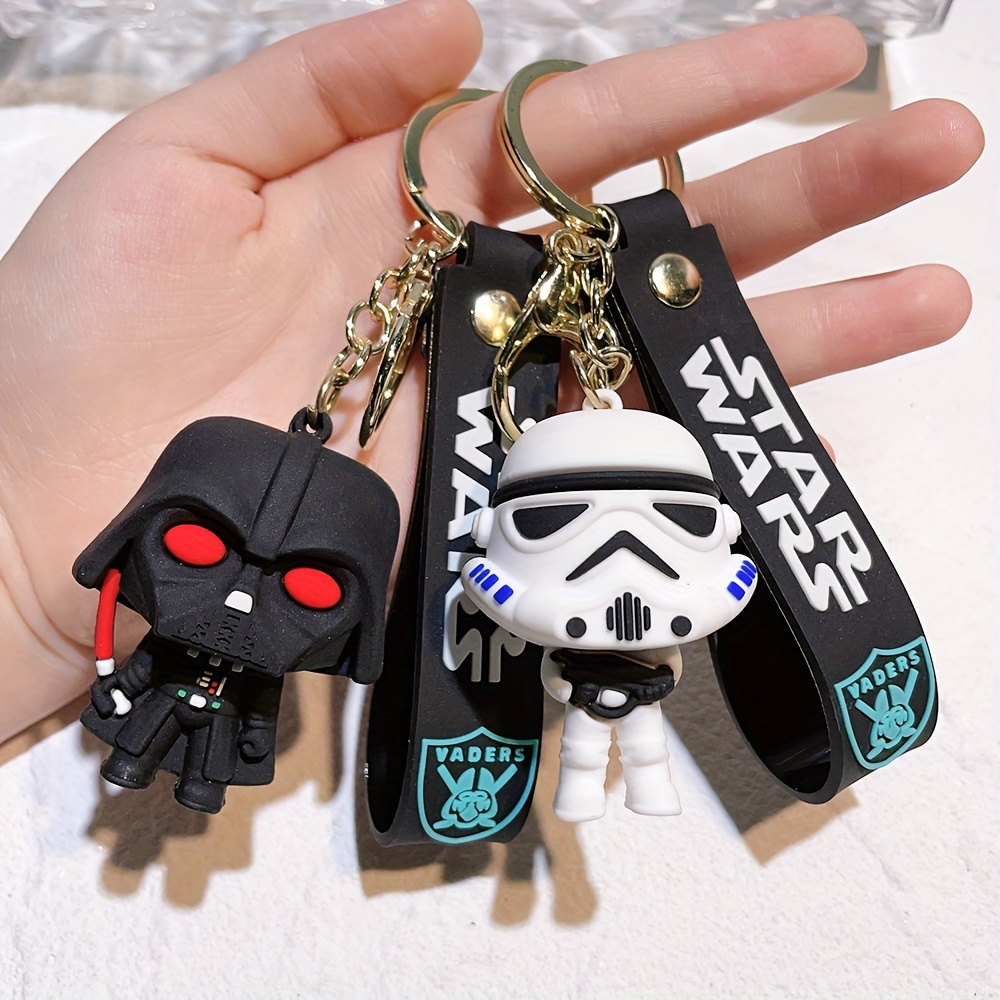 

Disney Star Wars Themed Keychain - Of Luke Skywalker, , Yoda, Vader, Chewbacca - Cartoon Character Key Rings For Bags & Car Keys - Ideal For Fans