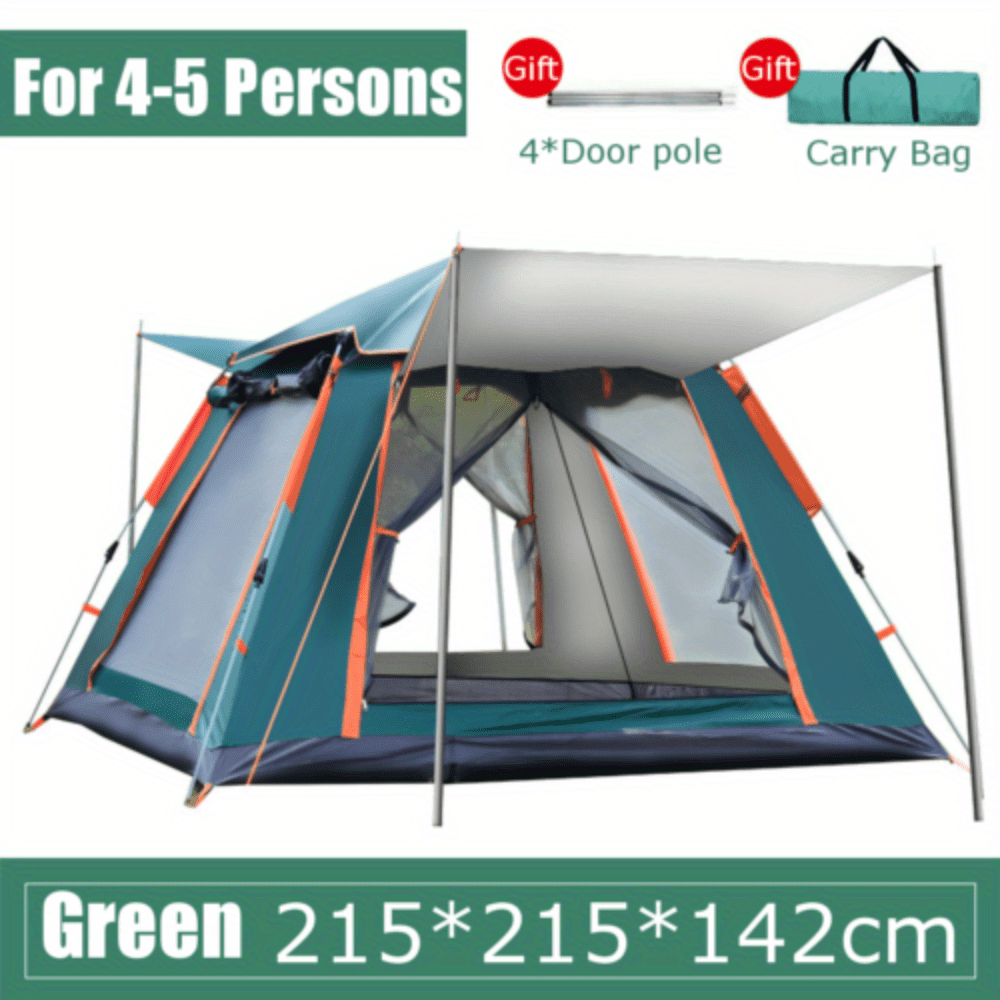 TEMU Tent, Automatic Opening Instant Pop Up Tent For Hiking, Green