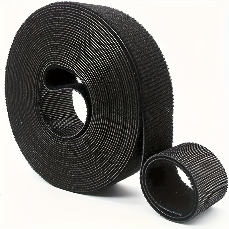 1 Roll Reusable Cable Straps Cable Ties Hook & Loop Nylon Fastening Tape Wire Organizer For Cords Cable Management